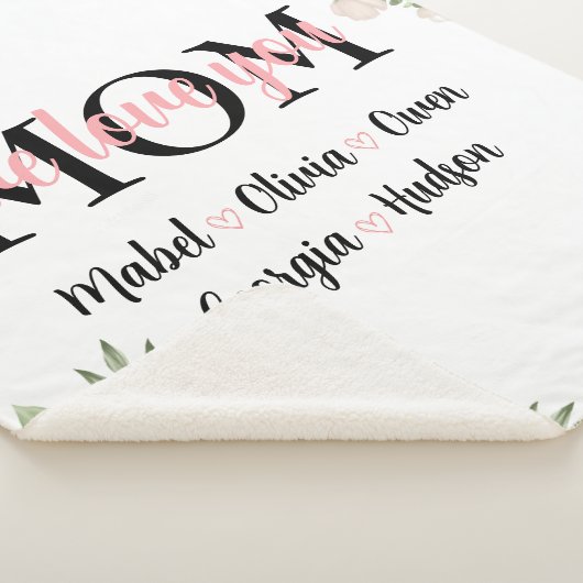 We houden van je mam Moederdag Sherpa Deken (3/4)