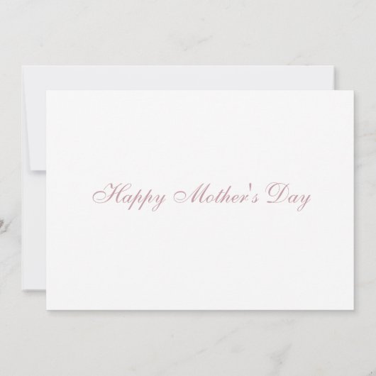 We houden van je mam roze bloemig Moederdag foto Kaart (Achterkant)