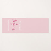 We houden van je mam roze minimalist yogamat (Voorkant (horizontaal))