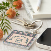 We houden van je, mam! sleutelhanger (Voorkant Rechts)