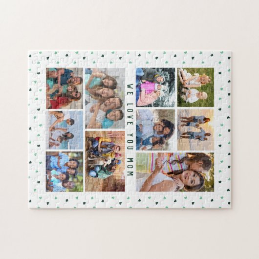 We houden van je mama 10 Foto Collage Modern Love  Legpuzzel (Horizontaal)