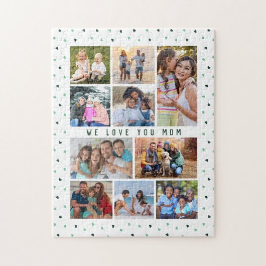 We houden van je mama 10 Foto Collage Modern Love  Legpuzzel (Verticaal)