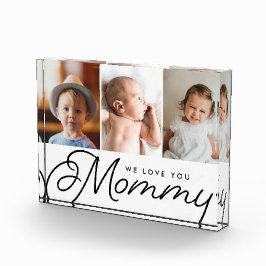 We houden van je mama drie Kinder foto's