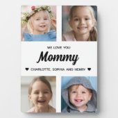 We houden van je Mama Familie Keepsake Fotocollage Fotoplaat (voorkant)