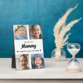 We houden van je Mama Familie Keepsake Fotocollage Fotoplaat (Zijkant)