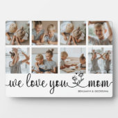 We houden van je mama foto fotoplaat (voorkant)