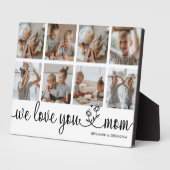 We houden van je mama foto fotoplaat (Zijkant)