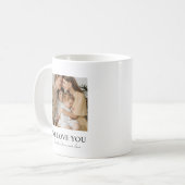 We houden van je Mama Foto Mok - Gepersonaliseerde (Voorkant links)