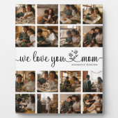 We houden van je mama foto Plaque Fotoplaat (Voorkant)