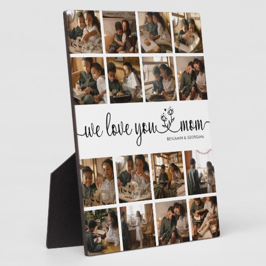 We houden van je mama foto Plaque Fotoplaat (Zijkant)