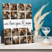 We houden van je mama foto Plaque Fotoplaat (Zijkant)