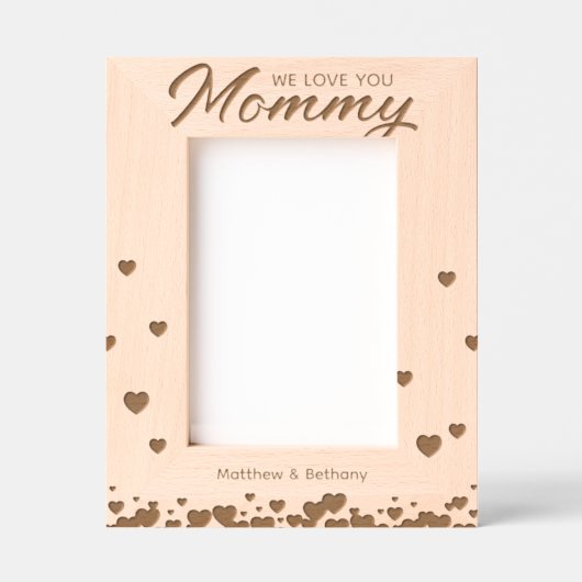 We houden van je mama gegraveerde lijstjes (Voorkant)