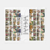 We houden van je Mama Gepersonaliseerde 64 Fotocol Fleece Deken (Voorkant (Horizontaal))