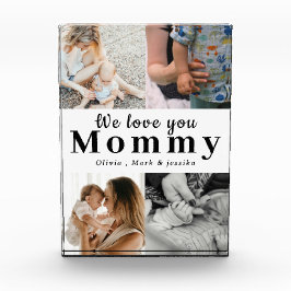 We houden van je Mama Gepersonaliseerde Fotocollag Fotoblokken