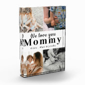 We houden van je Mama Gepersonaliseerde Fotocollag Fotoblokken (Links)