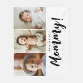 We houden van je Mama Kinderen foto's Fleece Deken (Voorkant)