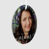 We houden van je mama Modern Classic foto Ornament (voorkant)