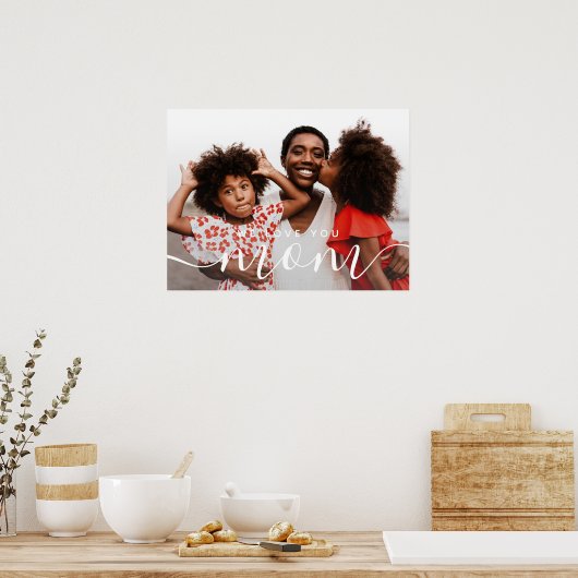 We houden van je mama Modern Classic foto Poster (Keuken)