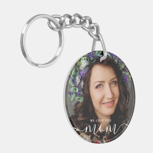 We houden van je mama Modern Classic Foto Sleutelhanger (Voorkant Links)