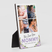 We houden van je mammie Floral foto Fotoplaat (Zijkant)