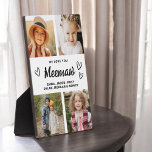 We houden van je Meemaw familie moderne fotocollag Fotoplaat<br><div class="desc">De Meemaw We Love You Heart Modern Photo Collage Plaque is een ontroerend en gepersonaliseerd geschenk dat je liefde voor je grootmoeder laat zien. Deze prachtig ontworpen plaquette is voorzien van een hartvormige fotocollage, zodat u uw favoriete familie afbeeldingen toe te voegen in een moderne en stijlvolle lay-out. De oprechte...</div>