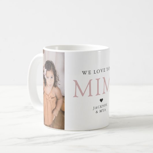 We houden van je Mimi Elegant Foto Mok (Voorkant links)