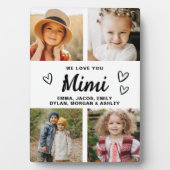 We houden van je Mimi Family Moderne Fotocollage Fotoplaat (voorkant)