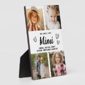 We houden van je Mimi Family Moderne Fotocollage Fotoplaat (Zijkant)