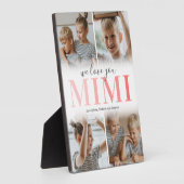 We houden van je Mimi fotocollage Fotoplaat (Zijkant)