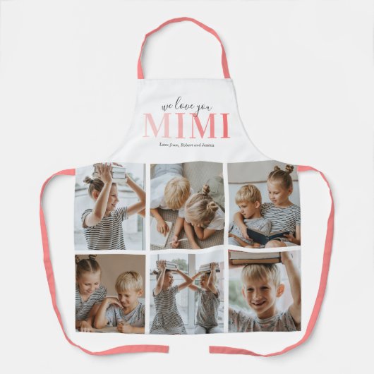 We houden van je Mimi fotocollage Schort (Voorkant)