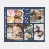 We houden van je mimi kleinkinderen 6 foto collage fleece deken (Voorkant (Horizontaal))