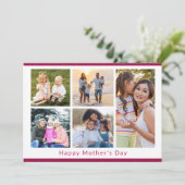 We houden van je moeder 5 Foto Collage Pink Glitte (Staand voorkant)