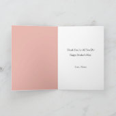 We houden van je moeder aangepaste foto Moederdag Feestdagen Kaart (Binnen)