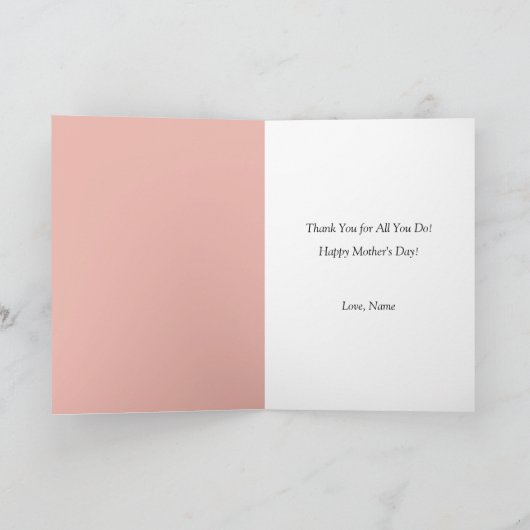 We houden van je moeder aangepaste foto Moederdag Feestdagen Kaart (Binnen)