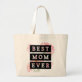 We houden van je moeder Cute modern kalligrafie Grote Tote Bag (Voorkant)