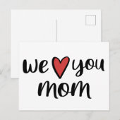 We houden van je moeder // Cute Moederdag Briefkaart (Voorkant / Achterkant)