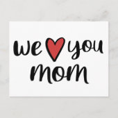 We houden van je moeder // Cute Moederdag Briefkaart (Voorkant)