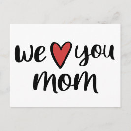 We houden van je moeder // Cute Moederdag Briefkaart