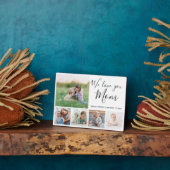 We houden van je moeder familie fotocollage fotoplaat (Zijkant)