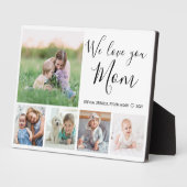 We houden van je moeder familie fotocollage fotoplaat (Zijkant)