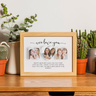 We houden van je moeder foto collage Poster