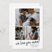 we houden van je moeder foto Moederdag kaart (Voorkant / Achterkant)