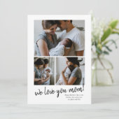 we houden van je moeder foto Moederdag kaart (Staand voorkant)