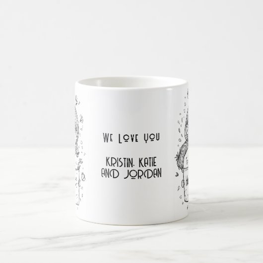 We houden van je moeder Gelukkige moeders dag Koffiemok (Center)