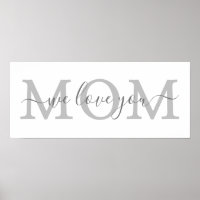 we houden van je moeder - minimalistisch poster th