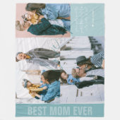 We houden van je moeder | Modern 4 Foto-collage Fleece Deken (Voorkant)