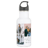We houden van je moeder | Modern 6 Foto-collage Waterfles (Voorkant)
