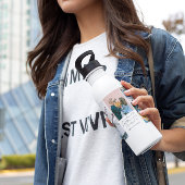 We houden van je moeder | Modern 6 Foto-collage Waterfles