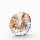 We houden van je moeder Names Script Heart Photo O Fotoblokken (Links)