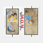 We houden van je moeder oma Photo Collage Fleece Deken (Voorkant (Horizontaal))